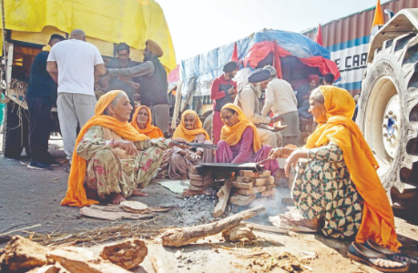 Women farmers from Nuh march down to join protest