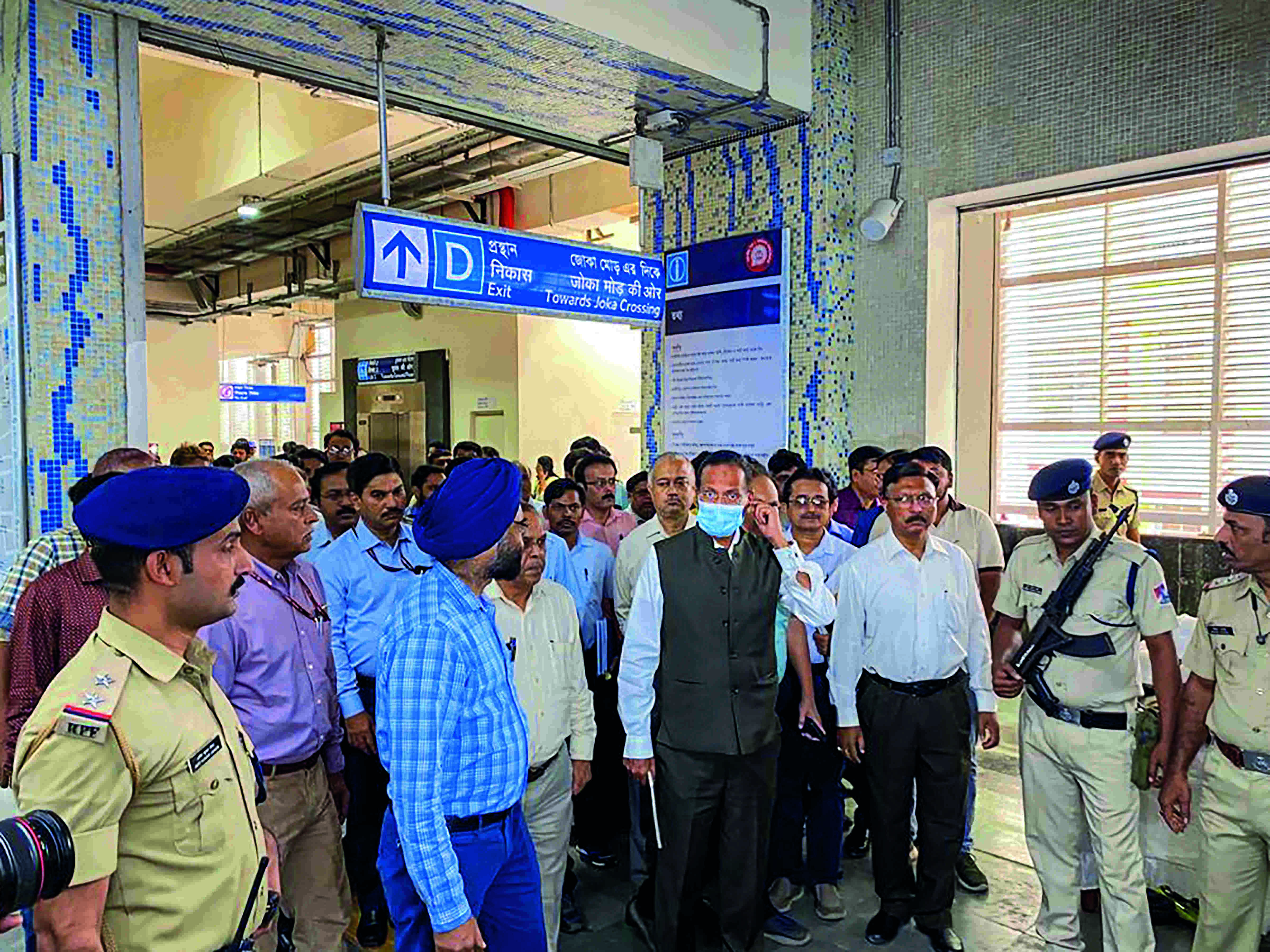 Commissioner of Railway Safety inspects Joka-Taratala metro route