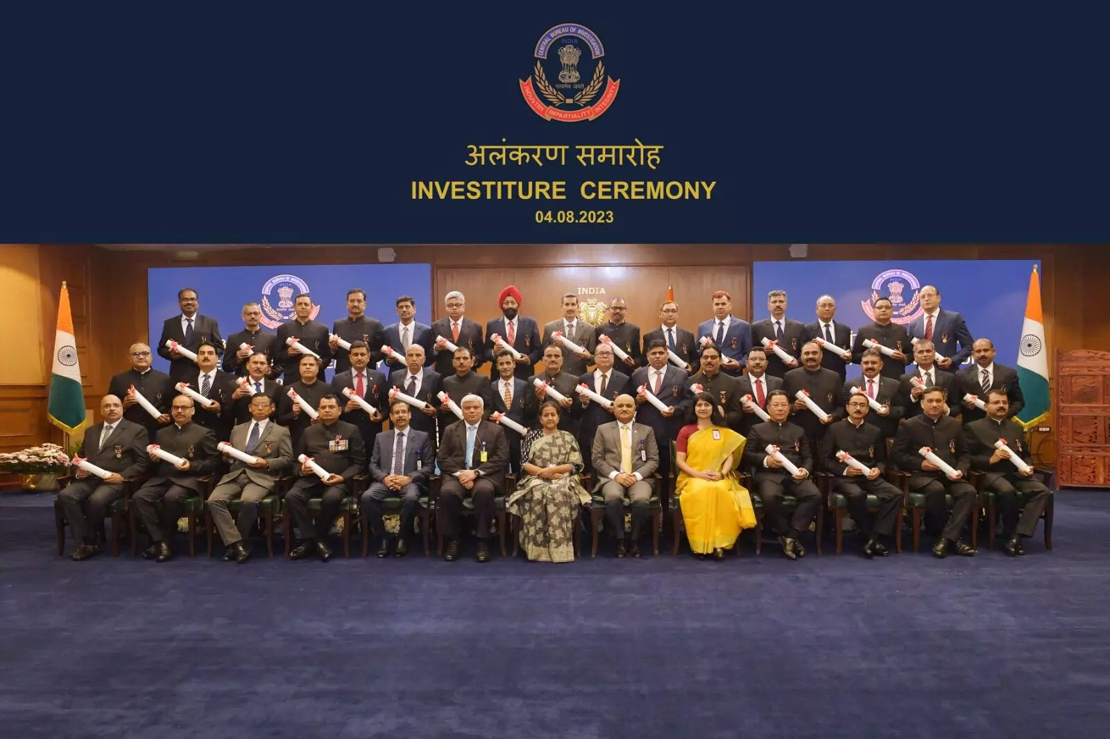 CBI organises investiture ceremony, awards 40 officers