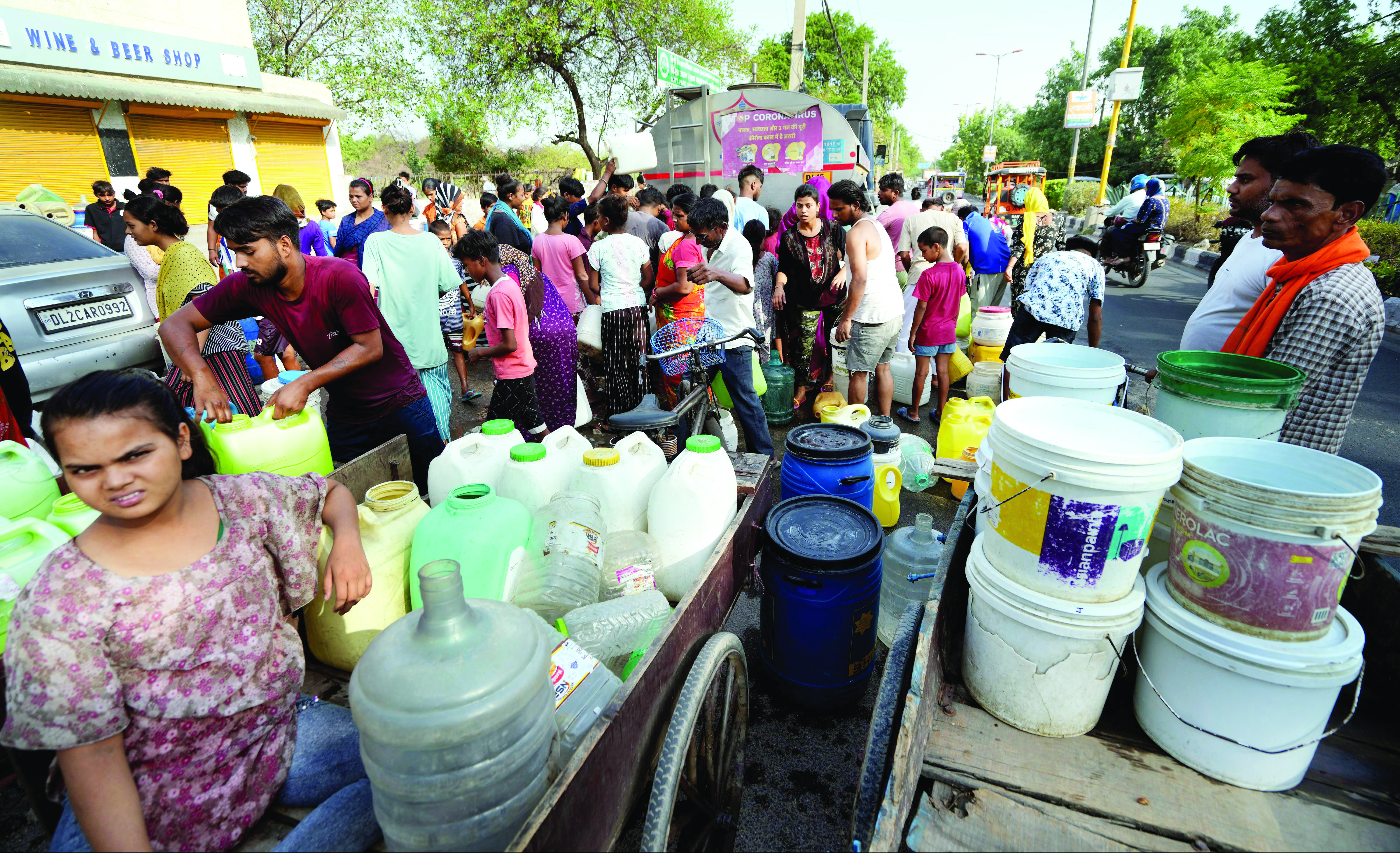 DJB office vandalised; 3 injured in clash over access to tap water