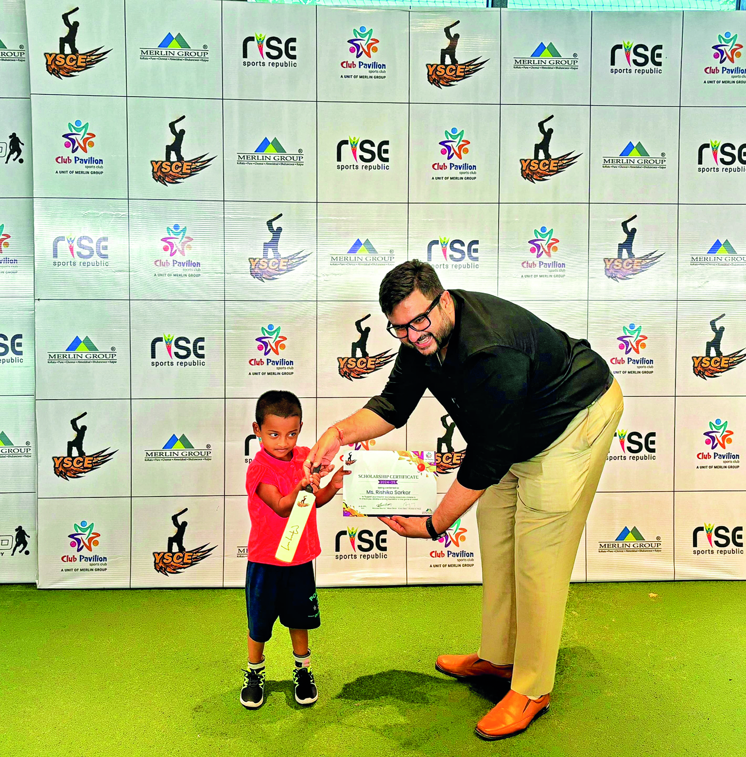 Merlin Group & YSCE confer full scholarship on ‘young cricket prodigy’