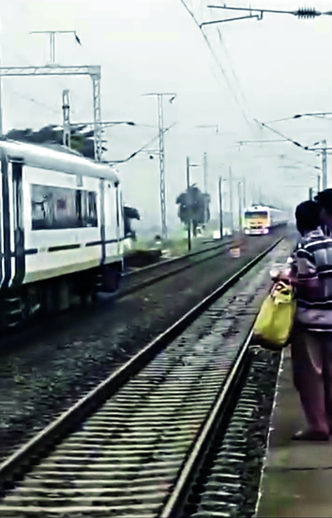 Eastern Railway dismisses viral video of trains on same track as misleading