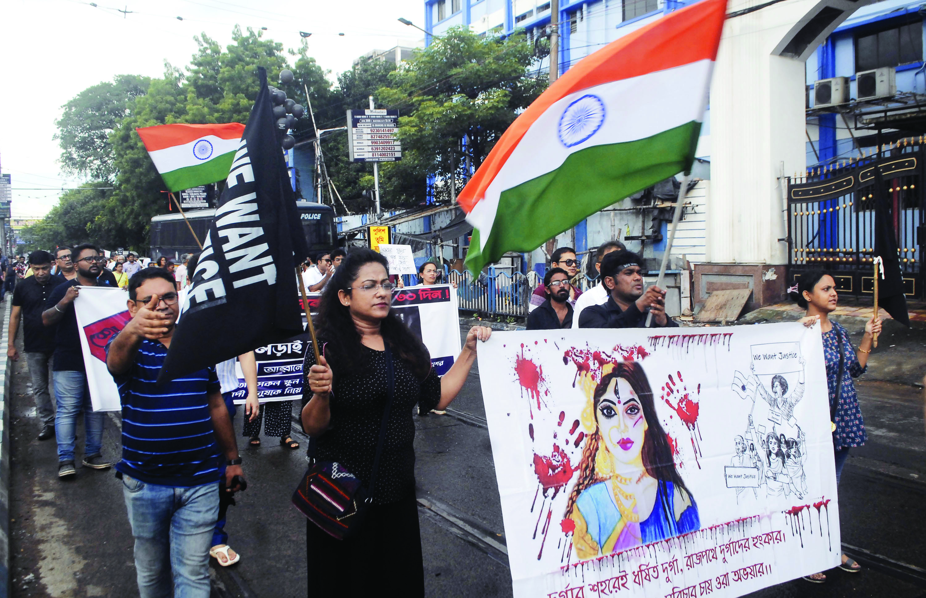 ‘Justice for RG Kar’ protest rallies overwhelm city streets