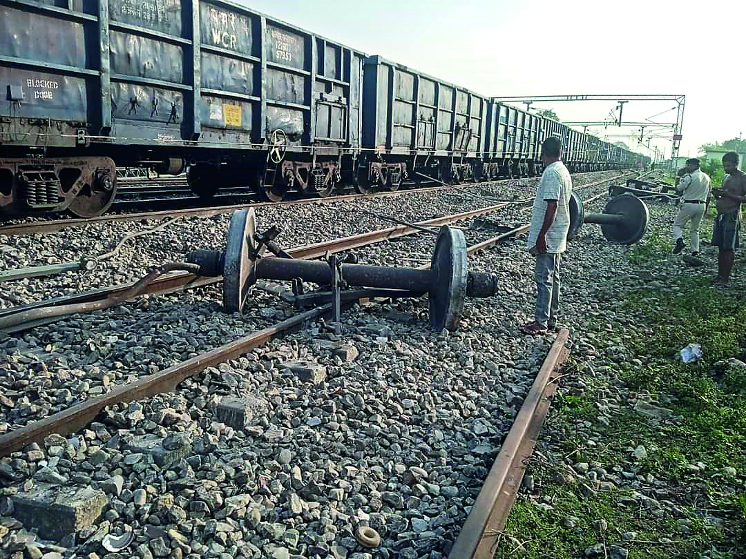 Goods train derails at New Maynaguri Station, disrupting train services