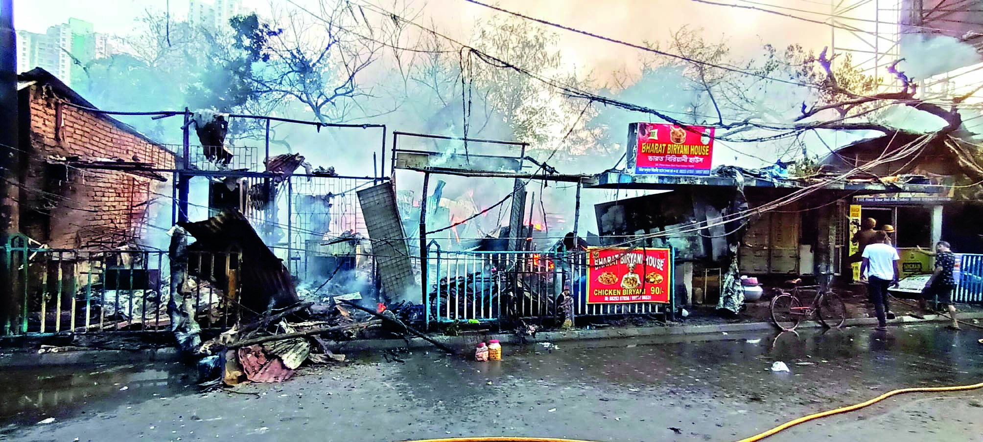 About 16 engines pressed into action to douse fire near Lord’s More