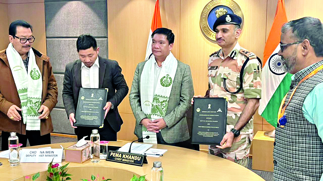 Arunachal govt signs MoU with ITBP to augment local economy