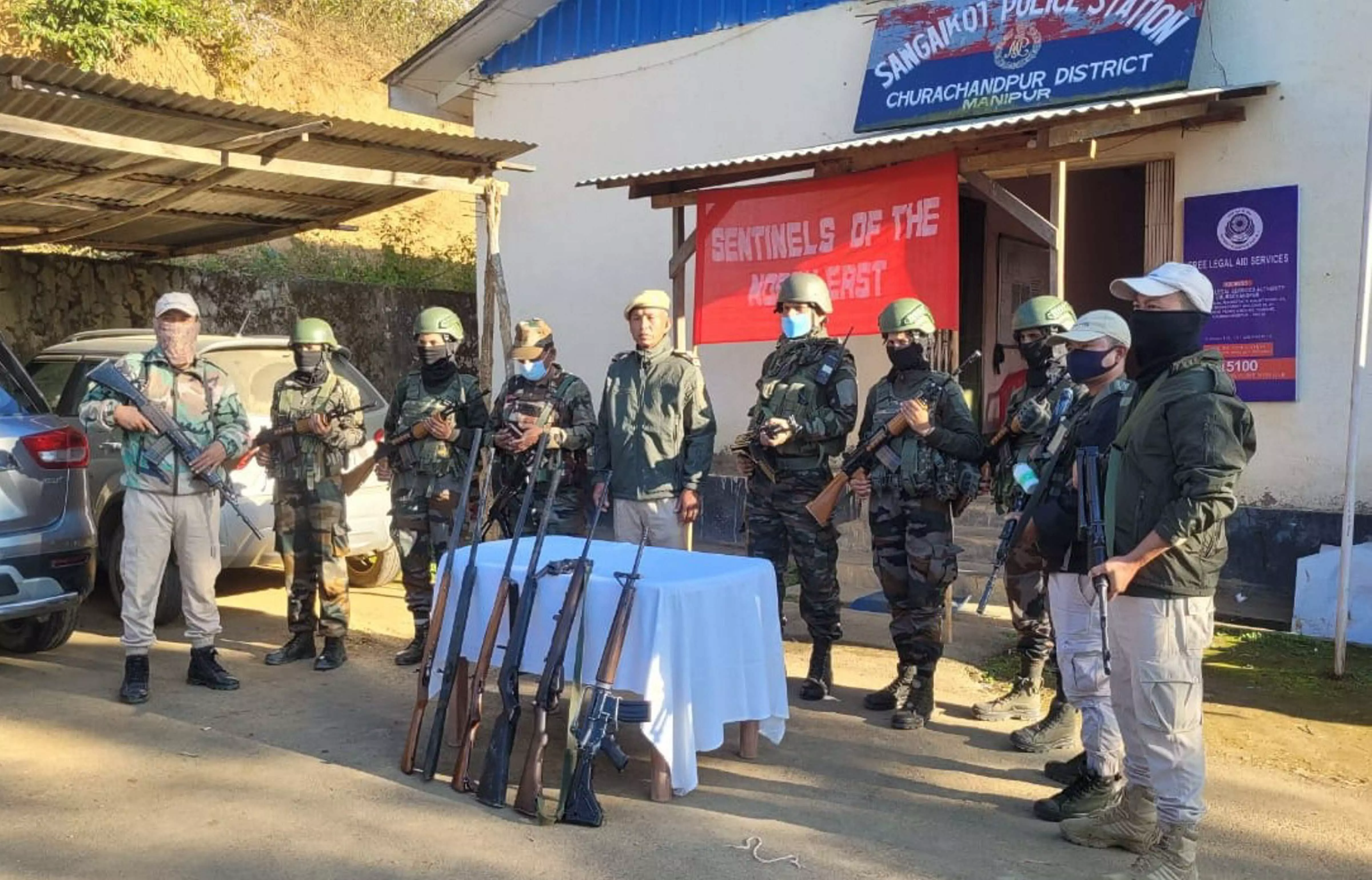 Huge cache of arms, ammunition seized in Manipur