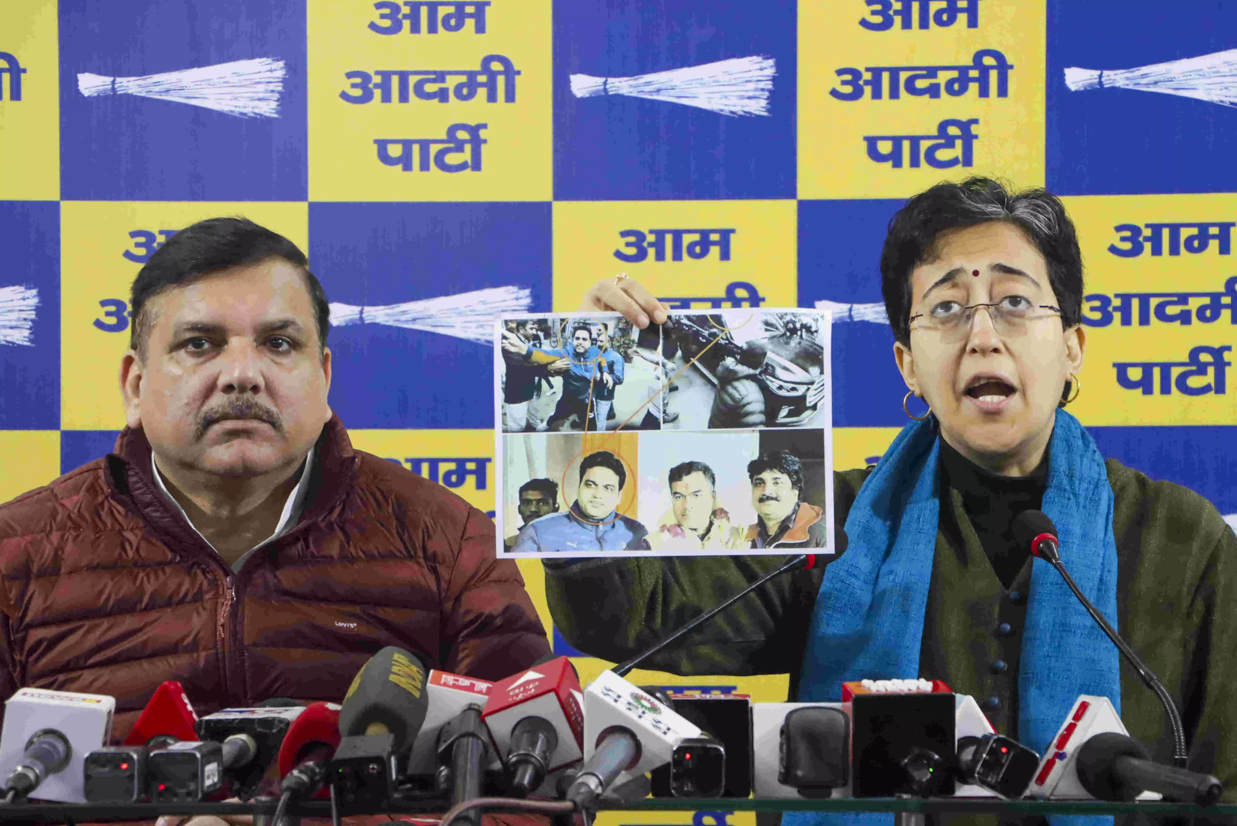 BJP trying to eliminate Kejriwal, one of attackers on his car associated with Parvesh: Atishi