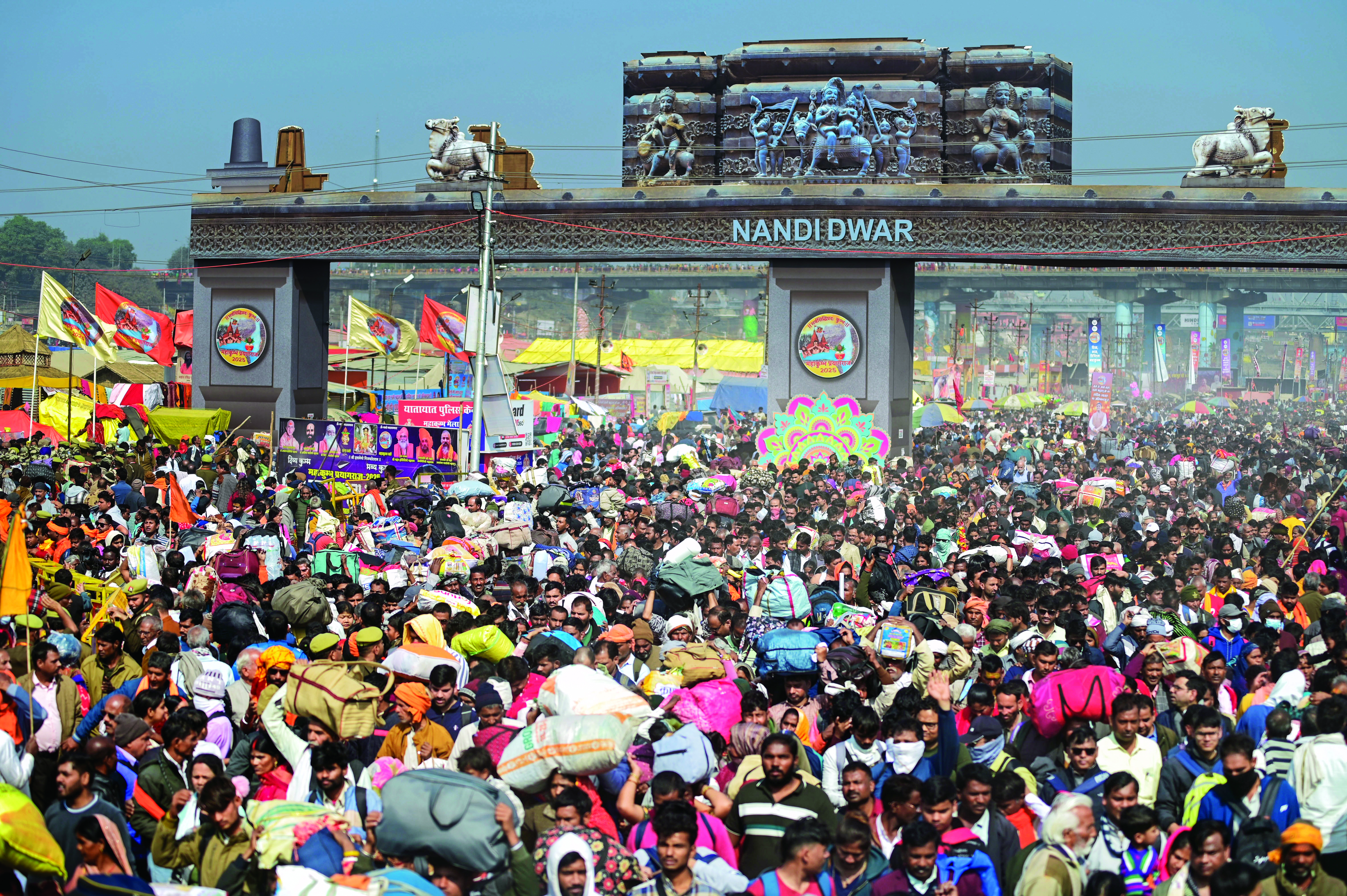 Maha Kumbh: Unprecedented crowd gathers for Mauni Amavasya ‘snan’