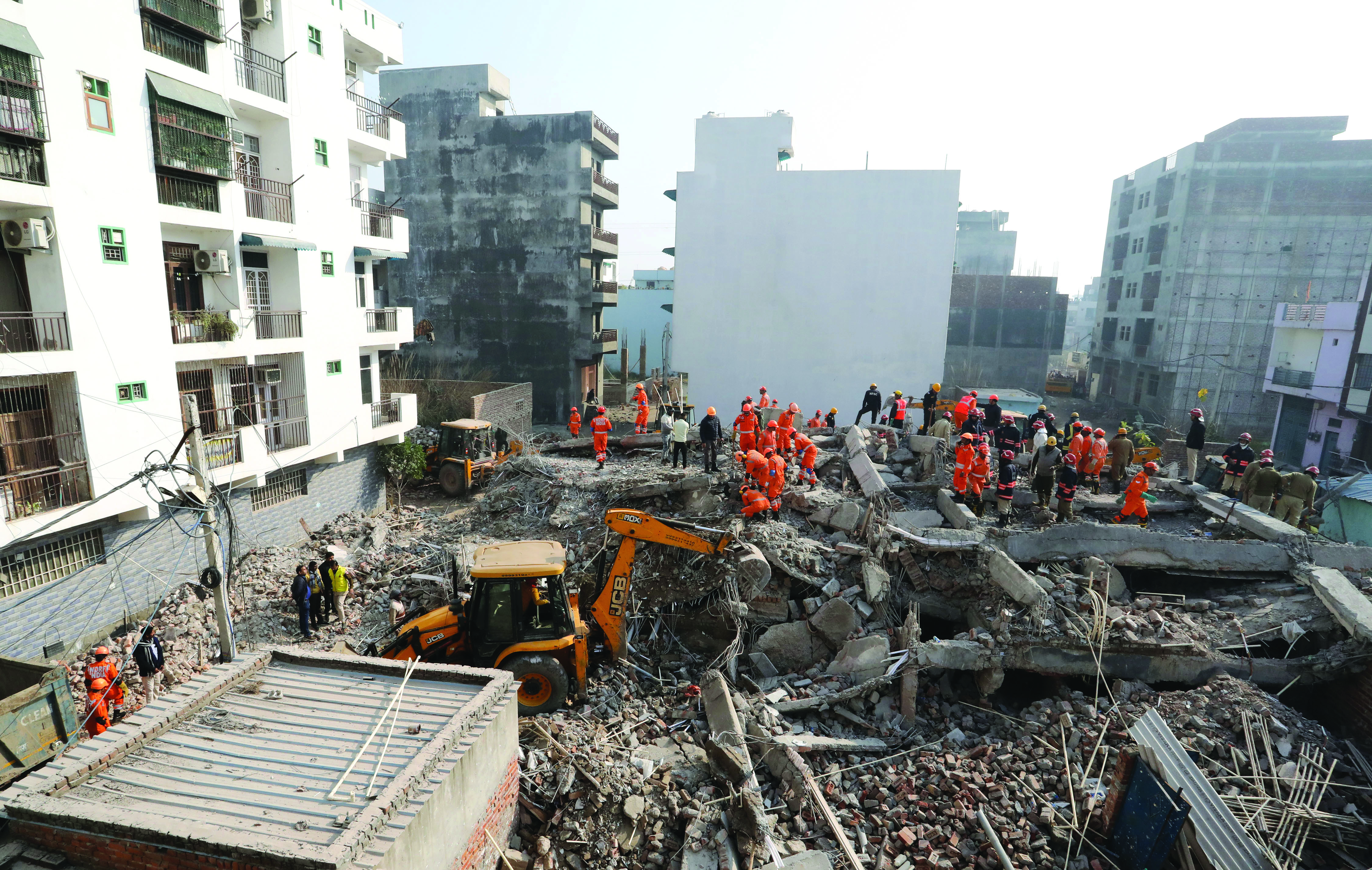 Burari building collapse: 5 dead, 12 rescued in ongoing operation