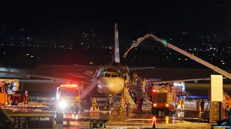 Passenger plane catches fire at South Korean airport, all 176 evacuated safely