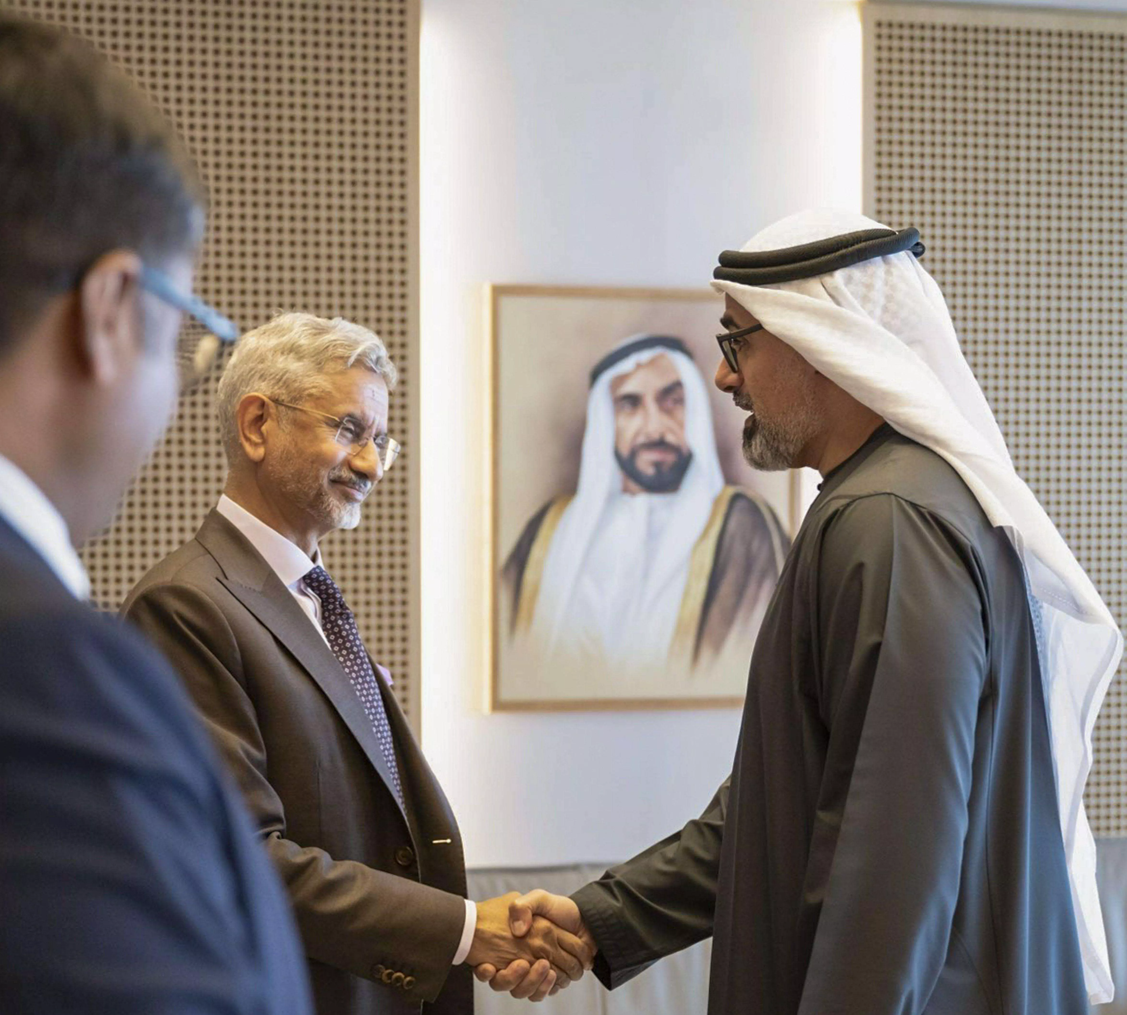 EAM Jaishankar meets Abu Dhabi Crown Prince, discuss ways to enhance bilateral ties