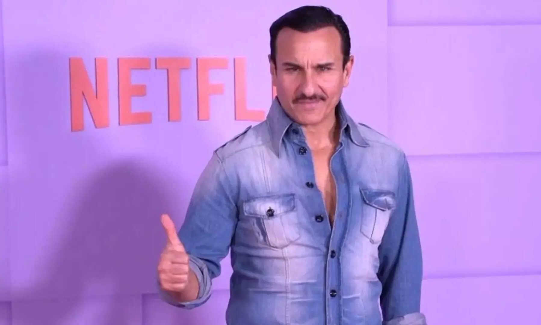 Saif Ali Khan makes first public appearance at Netflix event