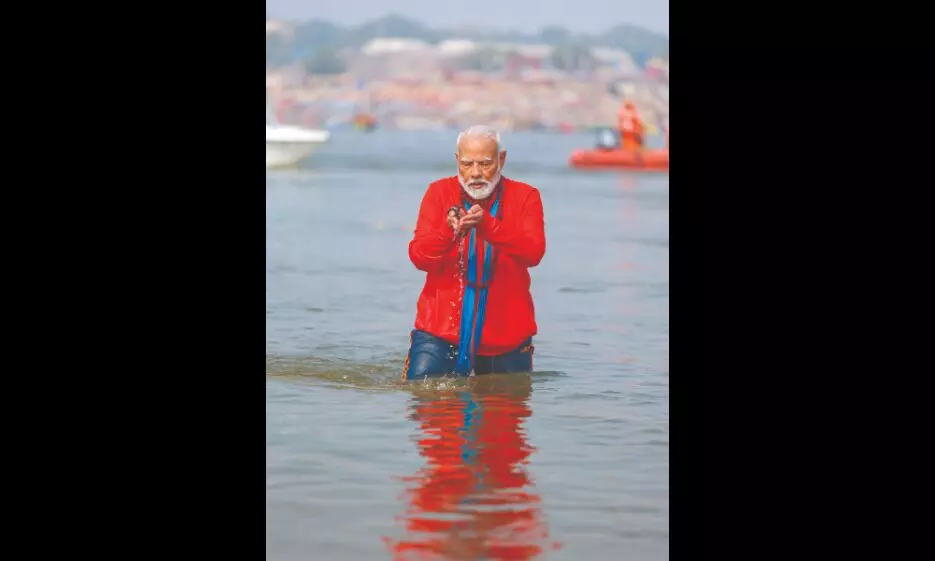 ‘Blessed to be at Maha Kumbh’: PM Modi takes holy dip at Sangam