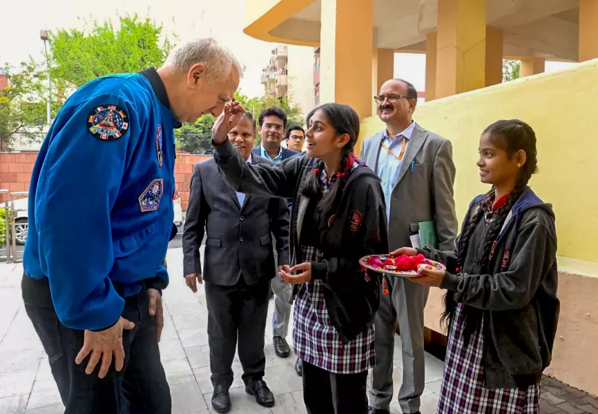 Former NASA astronaut interacts with PM SHRI Kendriya Vidyalaya students in Delhi