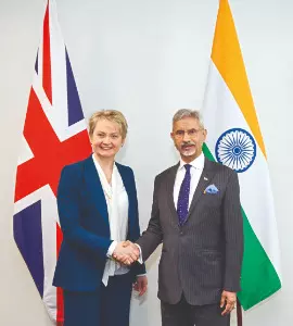 UK visit: Jaishankar holds bilateral talks on FTA relaunch, combating extremism