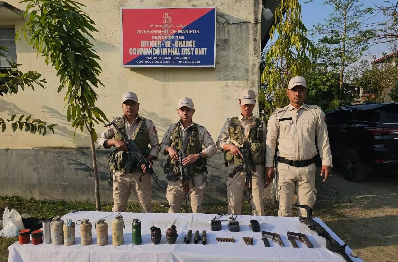 32 more arms surrendered in three Manipur districts