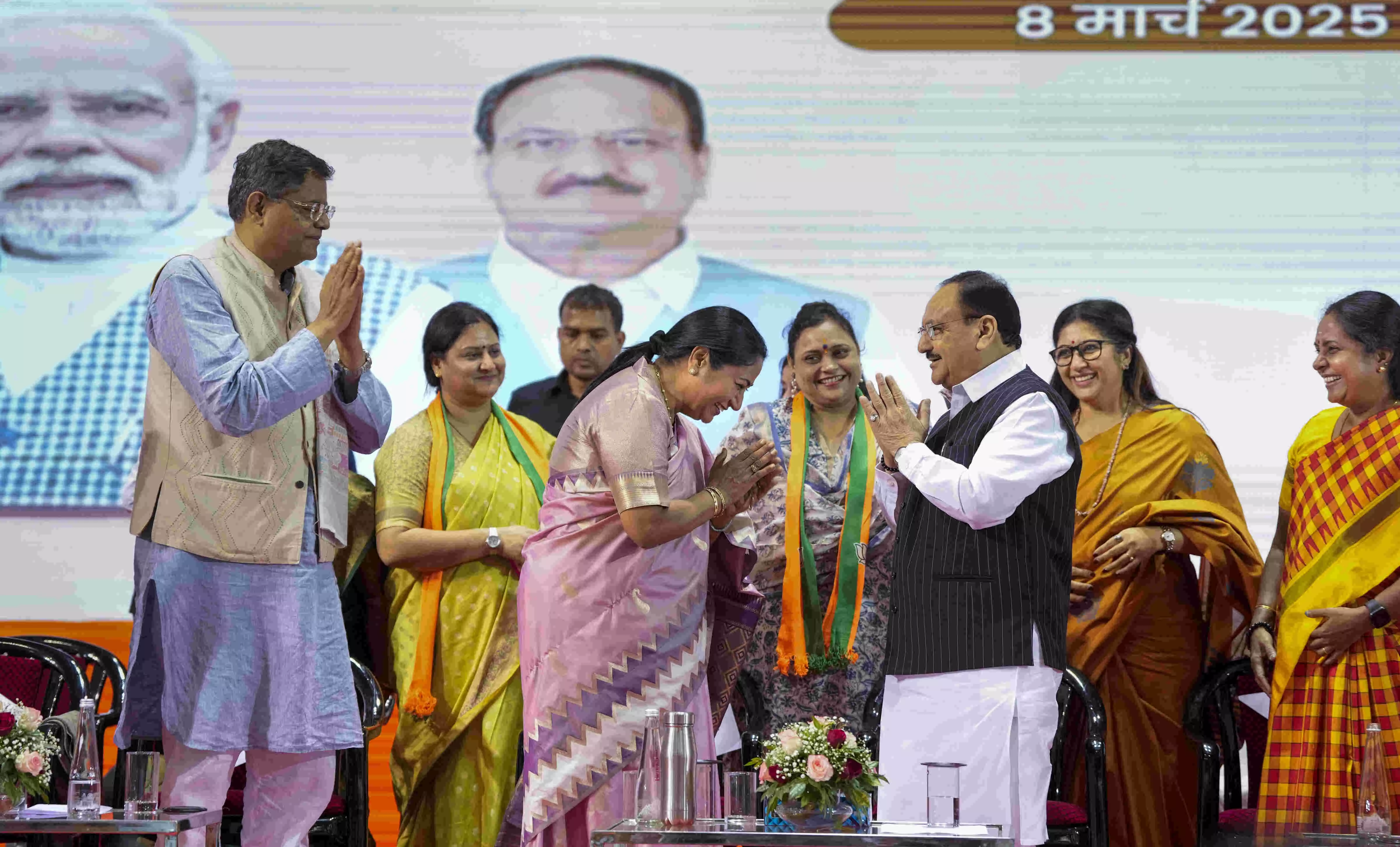 BJP govt in Delhi wouldnt be possible without support and blessings of women: Nadda