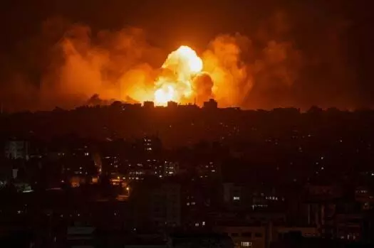 Israel carries out massive airstrikes in Gaza, Lebanon and Syria, killing at least 44 people