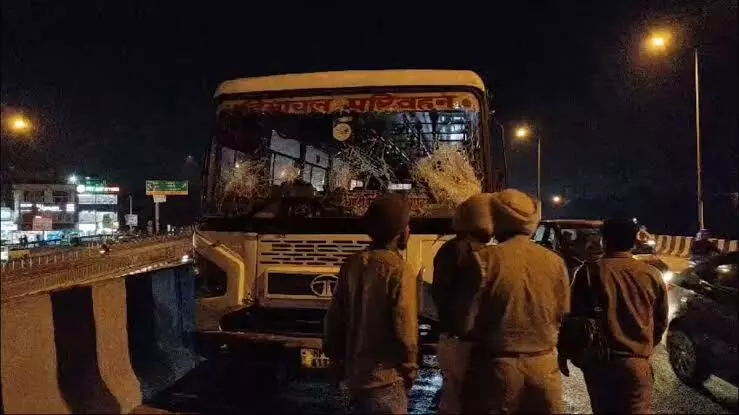 After Mohali, 4 Himachal buses damaged in Amritsar, pro-Khalistan slogan written